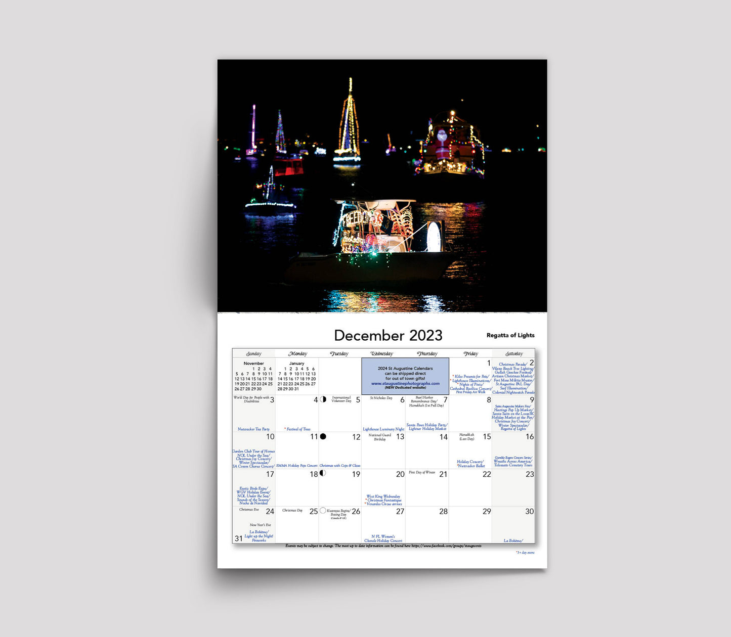 2024 St Augustine Calendar