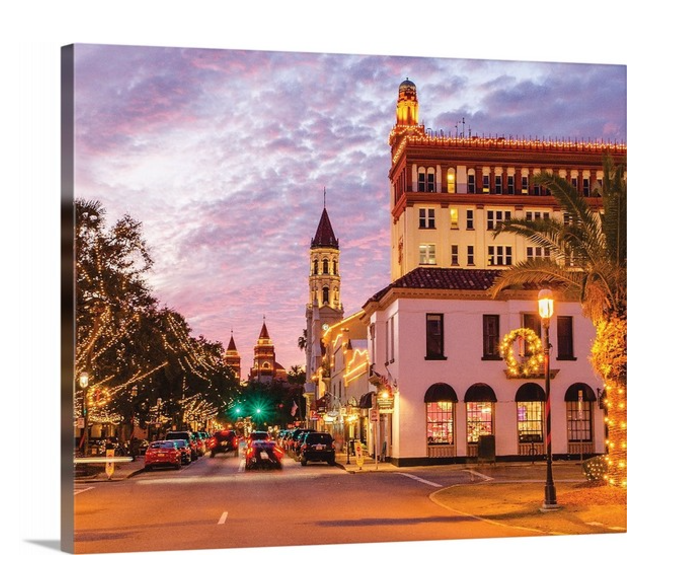 24" x 20" Canvas - King Street Looking West during Nights of Lights