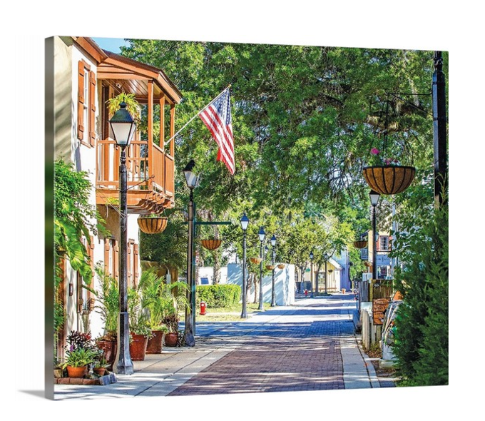 24" x 20" Canvas - Spanish Street Looking North