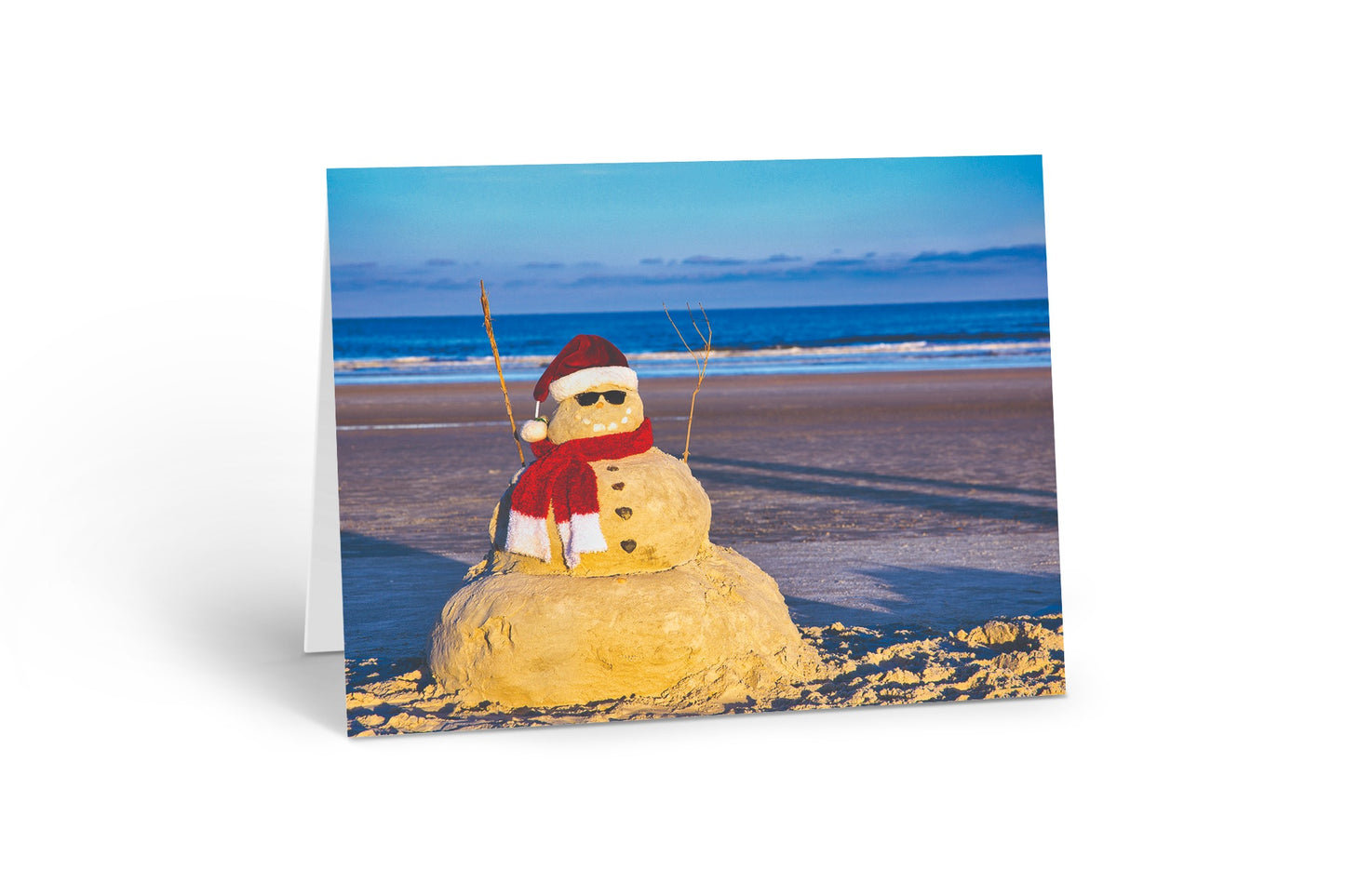 Pack 1 - Sand, Snowman, Notecard, packs, beach, Thank you, greetings, cards