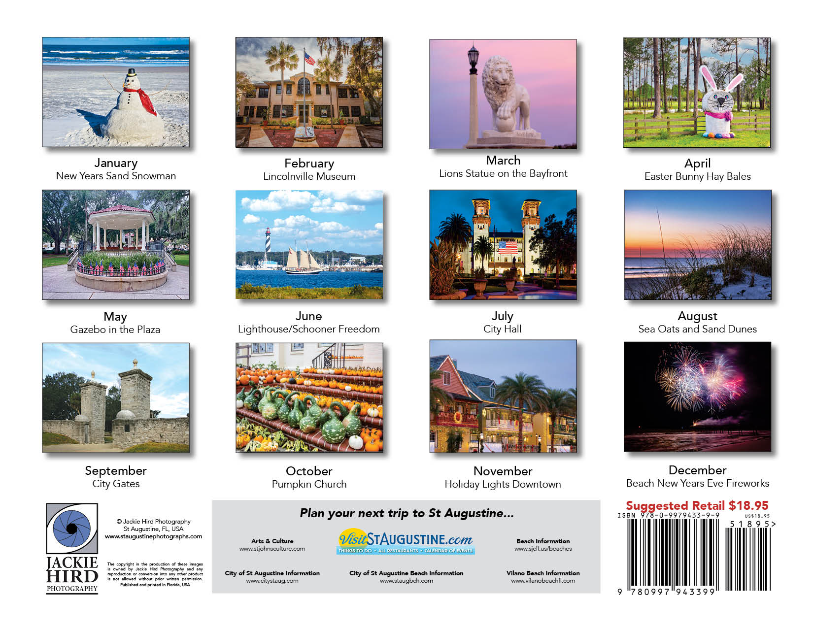 2026 St Augustine Calendar – Jackie Hird Photography